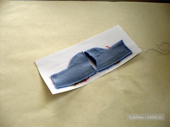 Мастер-класс - Сапожки для куколки из обычного носка (фото 9)