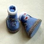 Мастер-класс - Сапожки для куколки из обычного носка