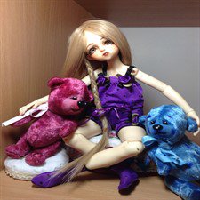 Невесеннее настроение или немного о мейк ап для куклы