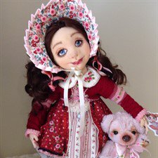 Солнечное утро для Милли,  авторская текстильная кукла