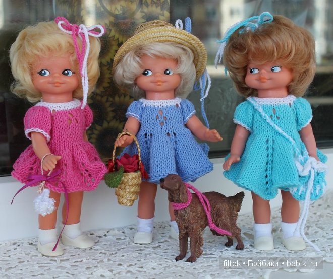 Мои винтажные немочки с нарисованными глазками