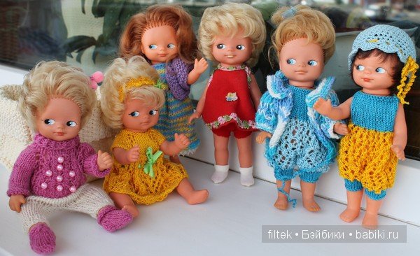 Мои винтажные немочки с нарисованными глазками