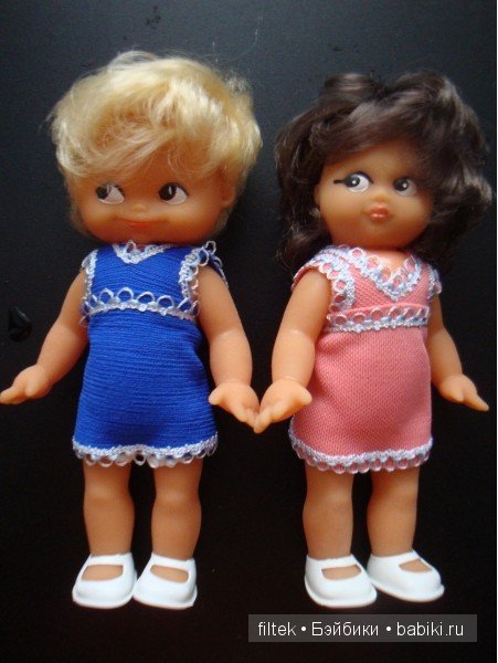 Мои винтажные немочки с нарисованными глазками