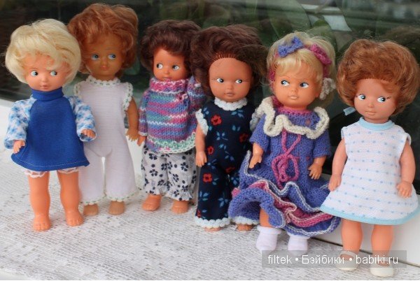 Мои винтажные немочки с нарисованными глазками