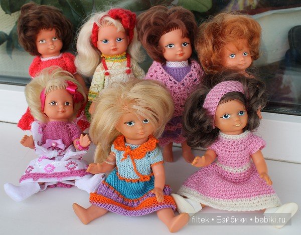 Мои винтажные немочки с нарисованными глазками