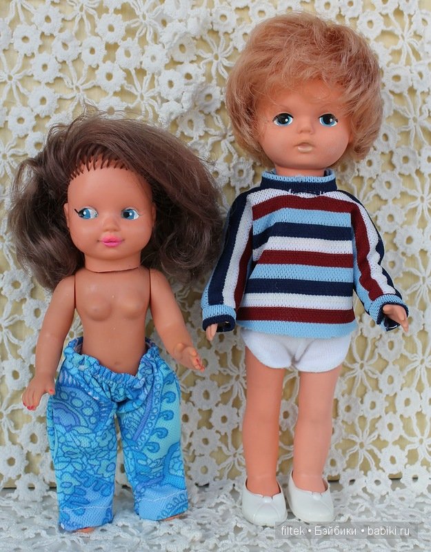 Мои винтажные немочки с нарисованными глазками