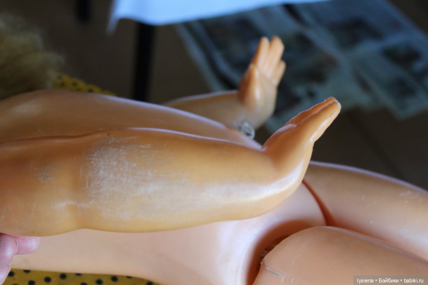 Моя счвстливая история" — Ремонт кукол СССР и ГДР (немок): чернота (фото 6)