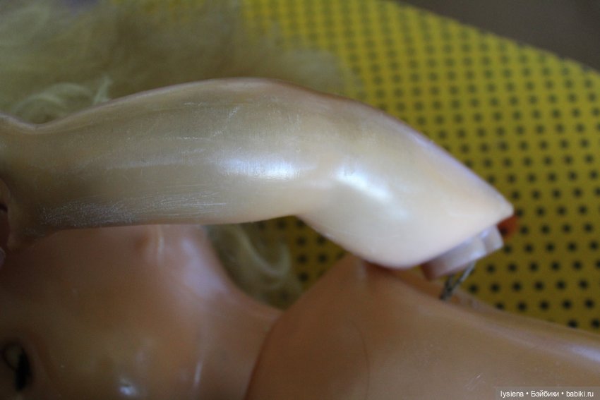 Моя счвстливая история" — Ремонт кукол СССР и ГДР (немок): чернота (фото 2)