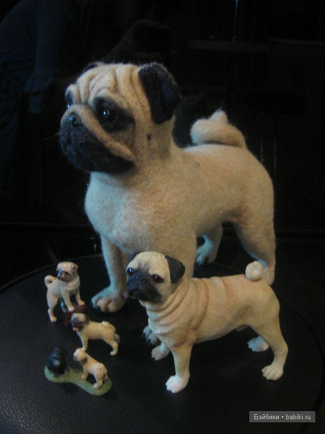 Моя коллекция игрушечных мопсиков