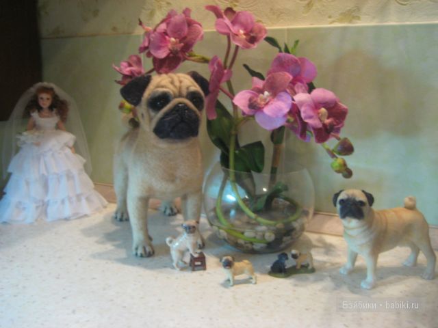 Моя коллекция игрушечных мопсиков