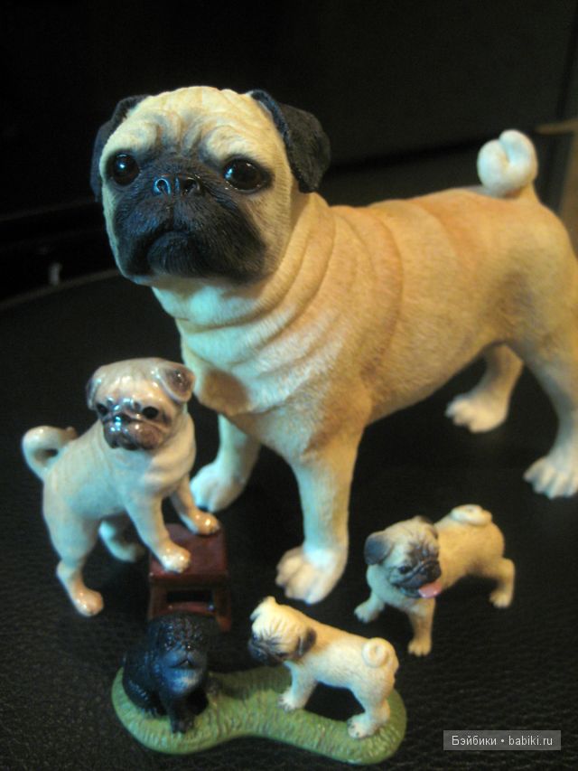 Моя коллекция игрушечных мопсиков (фото 5)