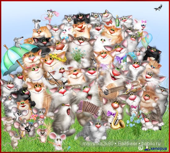 Пушистые картинки Алексея Долотова | Бэйбики Пушистые картинки Алексея Долотова