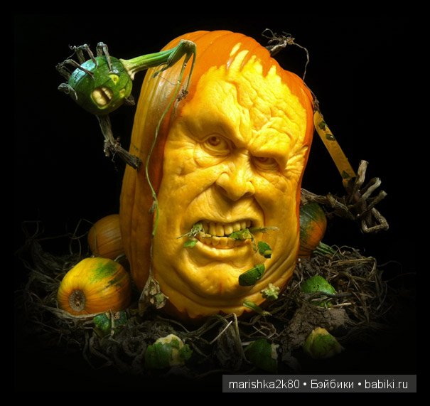 Скульптуры из тыкв Рэй Виллэфен (Ray Villafane) (фото 2)