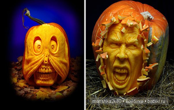 Скульптуры из тыкв Рэй Виллэфен (Ray Villafane) (фото 3)