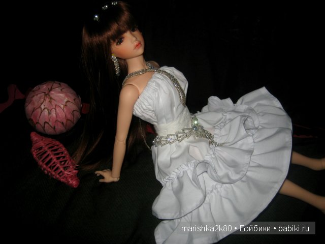 Белое платье для моей принцессы. Кукла БЖД Кассия от Ипл Хаус