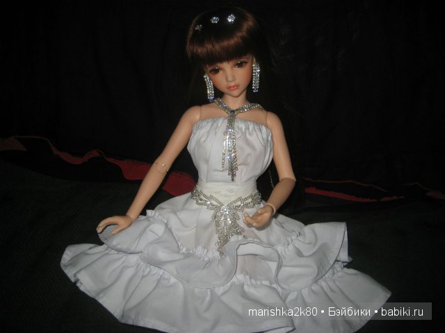 Белое платье для моей принцессы. Кукла БЖД Кассия от Ипл Хаус (фото 6)