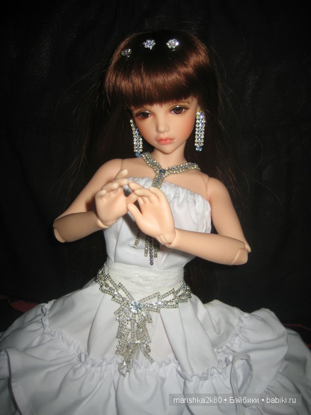 Белое платье для моей принцессы. Кукла БЖД Кассия от Ипл Хаус (фото 9)