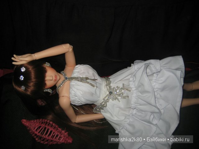 Белое платье для моей принцессы. Кукла БЖД Кассия от Ипл Хаус