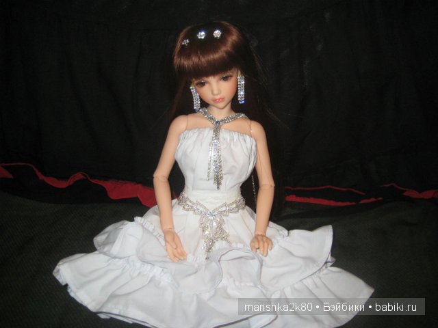 Белое платье для моей принцессы. Кукла БЖД Кассия от Ипл Хаус (фото 3)