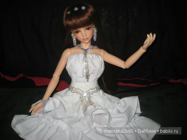 Белое платье для моей принцессы. Кукла БЖД Кассия от Ипл Хаус (фото 5)