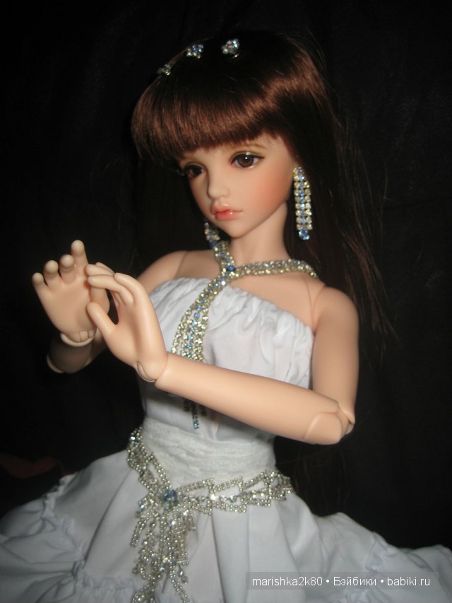 Белое платье для моей принцессы. Кукла БЖД Кассия от Ипл Хаус (фото 10)