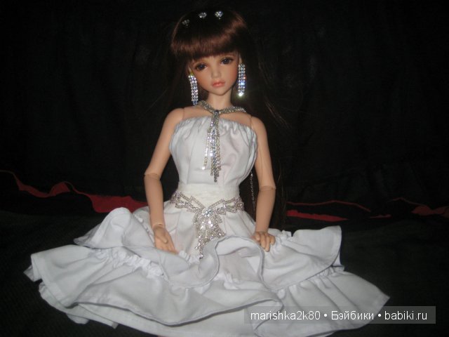 Белое платье для моей принцессы. Кукла БЖД Кассия от Ипл Хаус (фото 4)