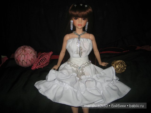 Белое платье для моей принцессы. Кукла БЖД Кассия от Ипл Хаус