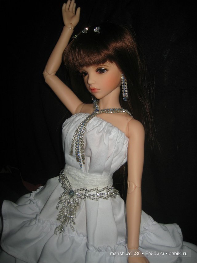 Белое платье для моей принцессы. Кукла БЖД Кассия от Ипл Хаус (фото 7)