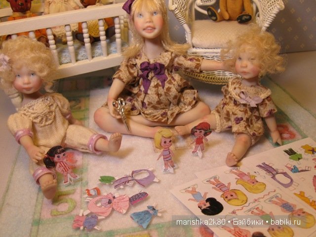 Carol McBride dolls. Миниатюрные куклы