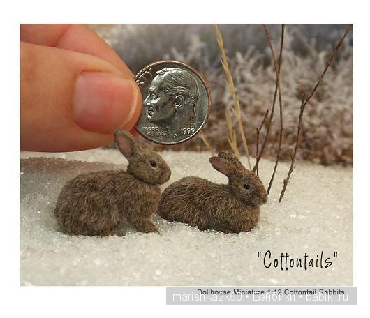 Авторская миниатюра Kerry Pajutee. Миниатюрные животные 1:12