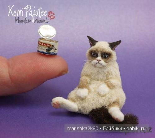 Авторская миниатюра Kerry Pajutee. Миниатюрные животные 1:12