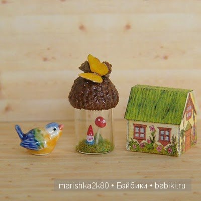 Миниатюрные вязаные композиции от Мариэллы (Mariella)