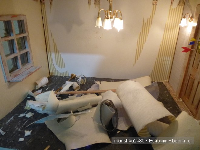 Домик-ночник. Кукольная миниатюра 1:12. Часть 4. Иванникова Марина (фото 3)