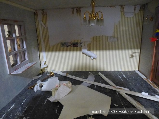 Домик-ночник. Кукольная миниатюра 1:12. Часть 4. Иванникова Марина (фото 2)