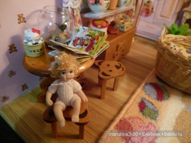 Домик-ночник. Кукольная миниатюра 1:12. Часть 4. Иванникова Марина (фото 7)