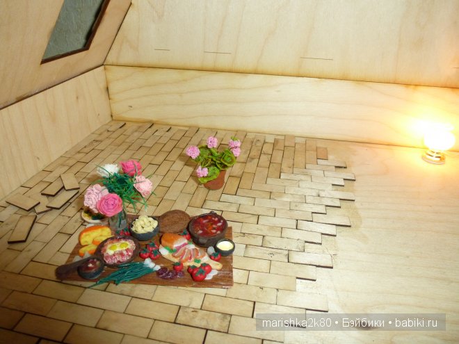 Домик-ночник. Кукольная миниатюра 1:12. Часть 4. Иванникова Марина