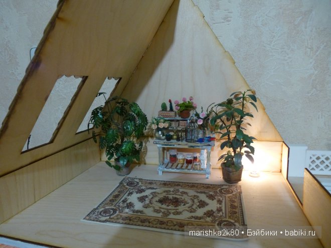 Домик-ночник. Кукольная миниатюра 1:12. Часть 4. Иванникова Марина