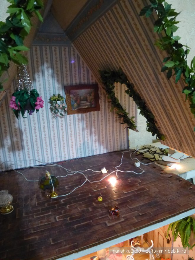 Домик-ночник. Кукольная миниатюра 1:12. Часть 4. Иванникова Марина