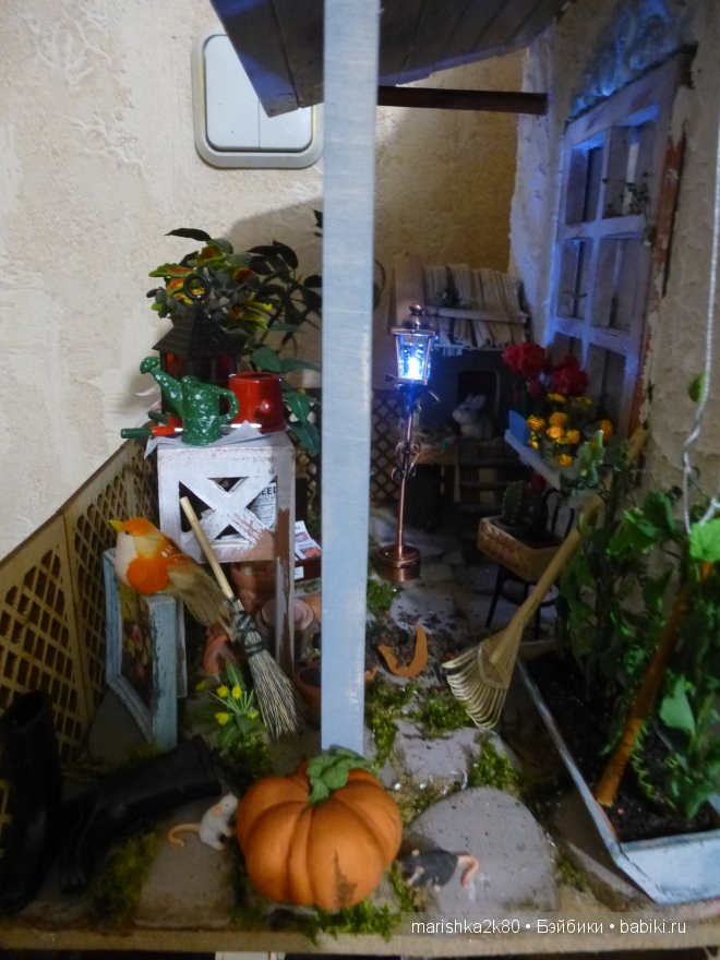 Домик-ночник. Кукольная миниатюра 1:12. Часть 4. Иванникова Марина