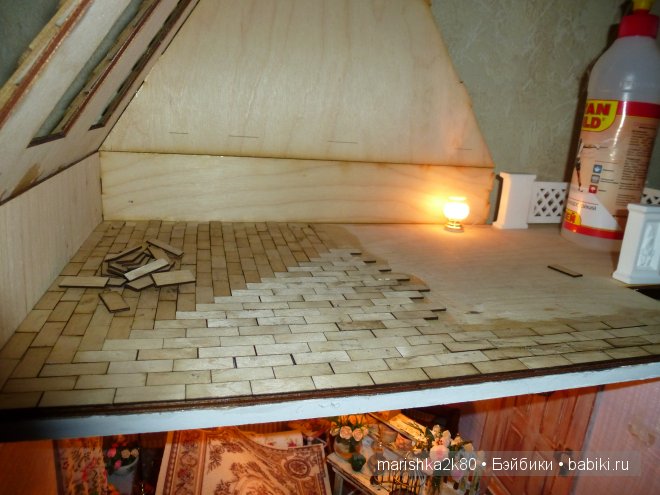 Домик-ночник. Кукольная миниатюра 1:12. Часть 4. Иванникова Марина