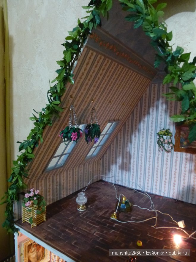 Домик-ночник. Кукольная миниатюра 1:12. Часть 4. Иванникова Марина