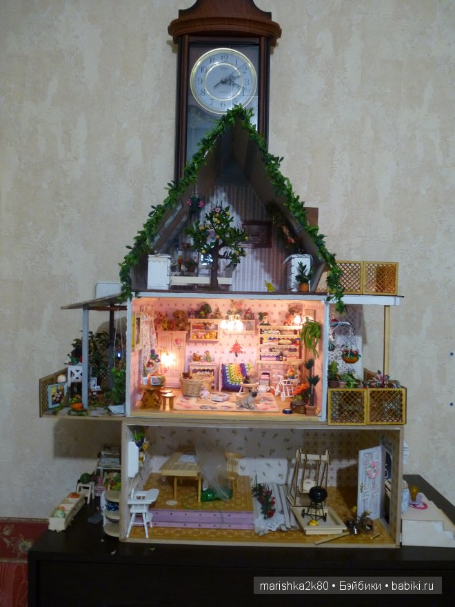 Домик-ночник. Кукольная миниатюра 1:12. Часть 4. Иванникова Марина