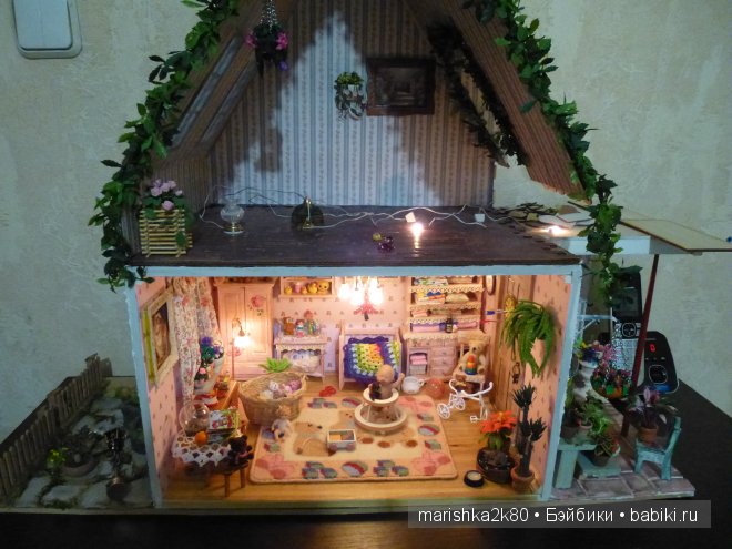 Домик-ночник. Кукольная миниатюра 1:12. Часть 4. Иванникова Марина