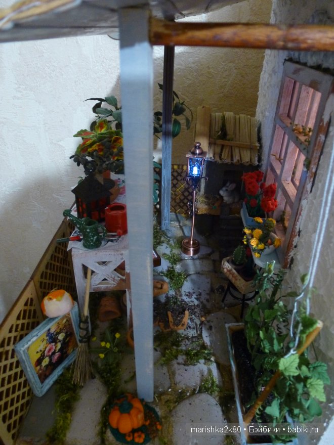 Домик-ночник. Кукольная миниатюра 1:12. Часть 4. Иванникова Марина