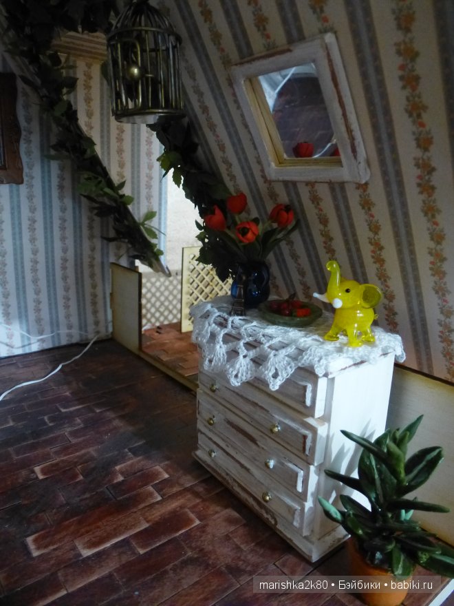 Домик-ночник. Кукольная миниатюра 1:12. Часть 4. Иванникова Марина