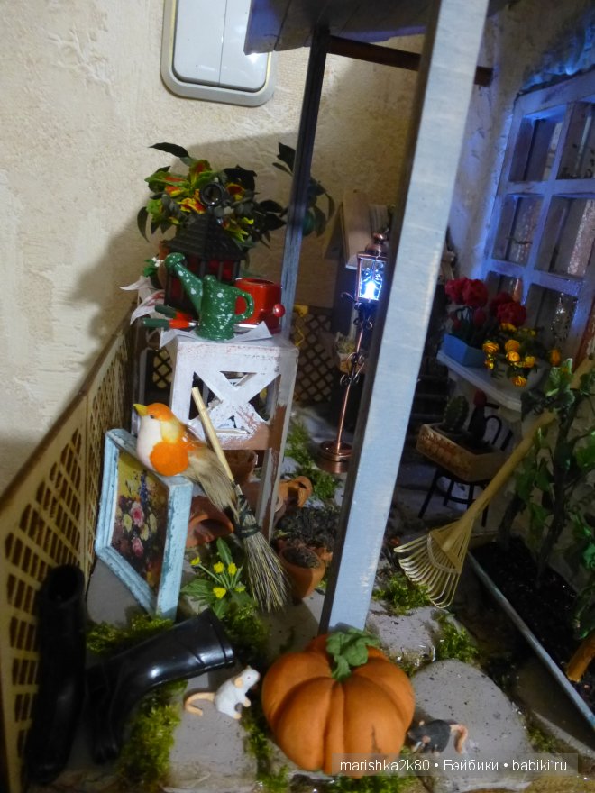 Домик-ночник. Кукольная миниатюра 1:12. Часть 4. Иванникова Марина