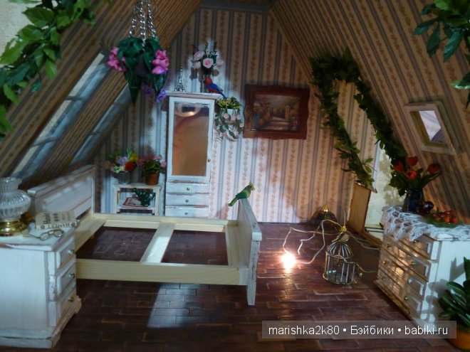 Домик-ночник. Кукольная миниатюра 1:12. Часть 4. Иванникова Марина