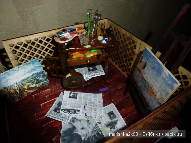 Домик-ночник. Кукольная миниатюра 1:12. Часть 5. Иванникова Марина