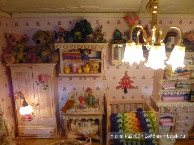 Домик-ночник. Кукольная миниатюра 1:12. Часть 5. Иванникова Марина