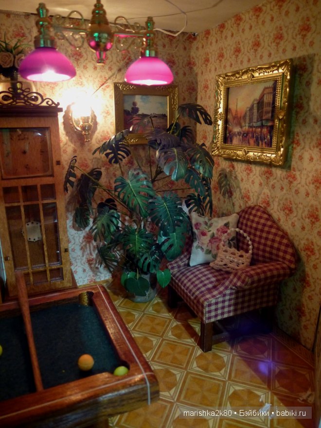 Домик-ночник. Кукольная миниатюра 1:12. Часть 5. Иванникова Марина